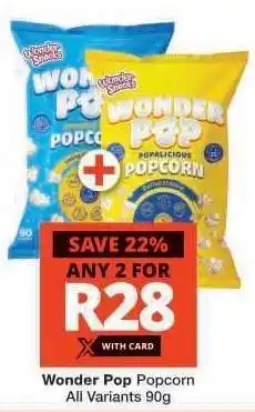 Checkers Wonder Pop Popcorn offer