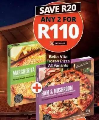 Checkers Bella Vita Frozen Pizza offer
