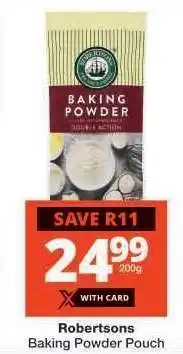 Checkers ROBERTSONS Baking Powder Pouch offer