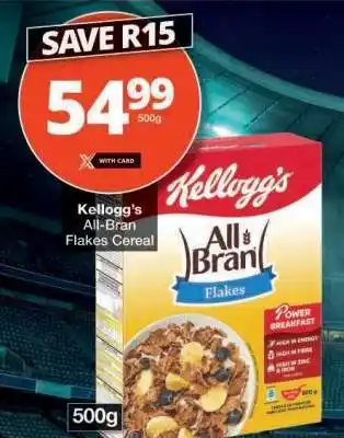 Checkers Kellogg's All Bran Flakes Cereal offer