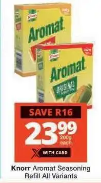 Checkers Knorr Aromat Seasoning Refill All Variants offer