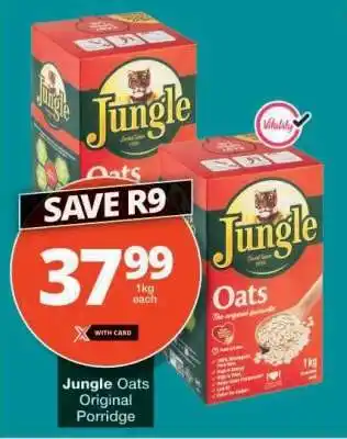 Checkers JUNGLE OATS ORIGINAL PORRIDGE offer