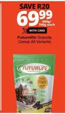 Checkers Futurelife Granola Cereal All Variants offer