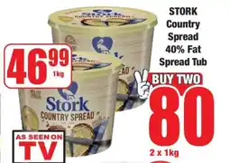 Boxer STORK Country Spread 40% Fat Spread Tub offer