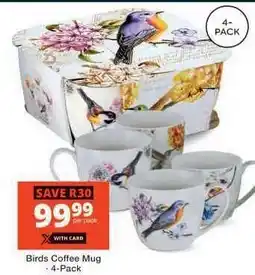 Checkers Birds Coffee Mug 4-Pack offer