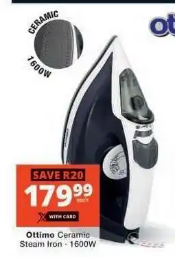 Checkers Ottimo Ceramic Steam Iron offer