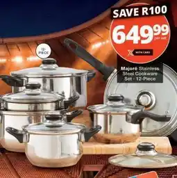Checkers Majore Stainless Steel Cookware Set - 12-Piece offer