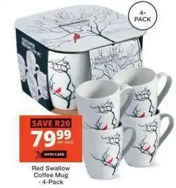 Checkers Red Swallow Coffee Mug offer