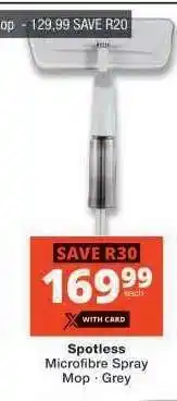 Checkers Spotless Microfibre Spray Mop - Grey offer