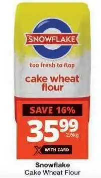 Checkers SNOWFLAKE CAKE WHEAT FLOUR offer