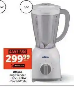 Checkers Ottimo Jug Blender offer