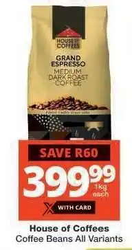 Checkers House of Coffees offer