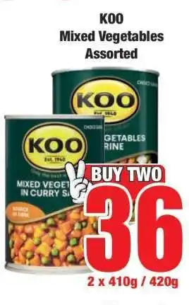 Boxer KOO Mixed Vegetables Assorted offer