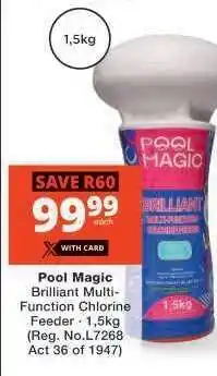 Checkers Pool Magic Brilliant Multi-Function Chlorine Feeder offer
