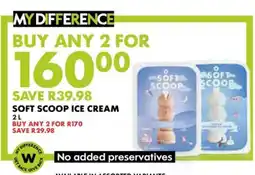 Woolworths Soft Scoop Ice Cream offer