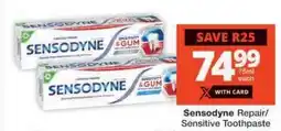 Checkers Sensodyne Repair/Sensitive Toothpaste offer