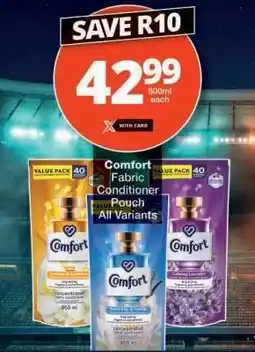 Checkers Comfort Fabric Conditioner Pouch offer