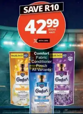 Checkers Comfort Fabric Conditioner Pouch offer