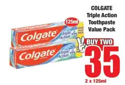 Boxer Colgate Triple Action Toothpaste Value Pack offer