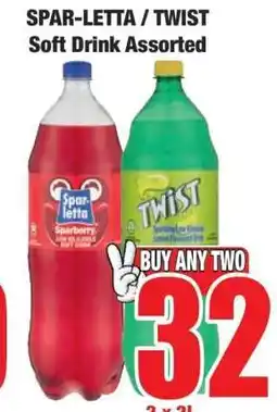 Boxer SPAR-LETTA / TWIST Soft Drink Assorted offer