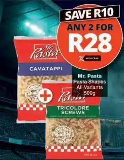Checkers Mr. Pasta Pasta Shapes offer