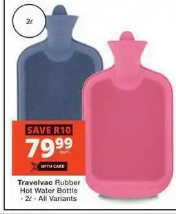 Checkers Travelvac Rubber Hot Water Bottle offer