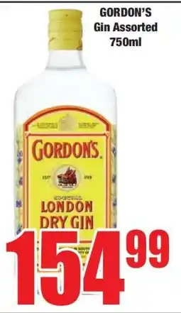 Boxer GORDON’S Gin Assorted 750ml offer