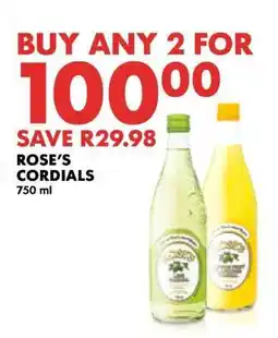 Woolworths Rose's Cordials offer