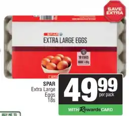 Spar SPAR Extra Large Eggs 18s offer