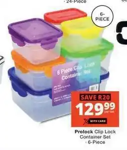 Checkers Prolock Clip Lock Container Set offer