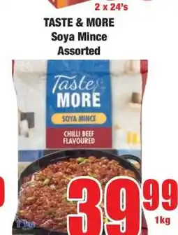 Boxer TASTE & MORE Soya Mince Assorted offer
