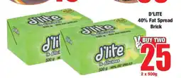 Boxer D'LITE 40% Fat Spread Brick offer