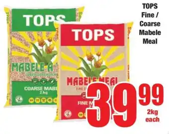 Boxer TOPS Fine / Coarse Mabele Meal offer