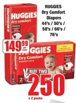 Boxer HUGGIES Dry Comfort Diapers offer