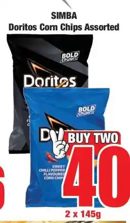 Boxer SIMBA Doritos Corn Chips Assorted offer