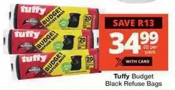 Checkers Tuffy Budget Black Refuse Bags offer