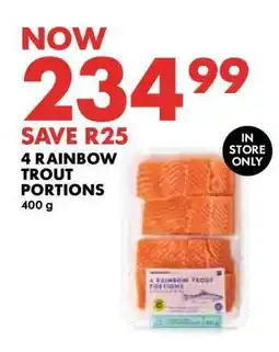 Woolworths 4 Rainbow Trout Portions offer