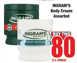 Boxer INGRAM’S Body Cream Assorted offer