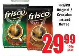 Boxer FRISCO Original / Granules Instant Coffee offer