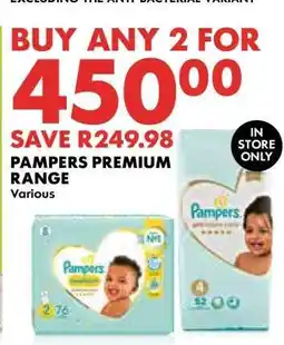 Woolworths Pampers Premium Range offer