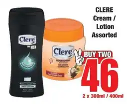 Boxer CLERE Cream / Lotion Assorted offer