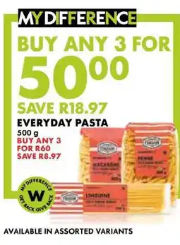 Woolworths Everyday Pasta offer