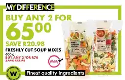 Woolworths Freshly Cut Soup Mixes offer
