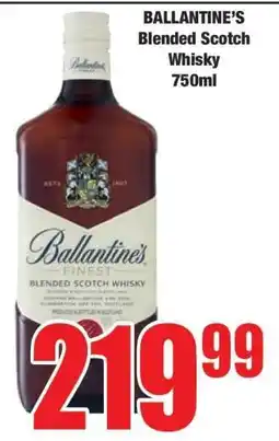 Boxer Ballantine's Blended Scotch Whisky 750ml offer