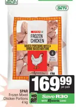 Spar SPAR Frozen Mixed Chicken Portions offer