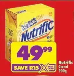 Shoprite Nutrific Cereal 900g offer
