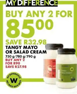 Woolworths Tangy Mayo or Salad Cream offer