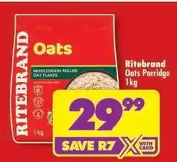 Shoprite RITEBRAND OATS PORRIDGE 1kg offer