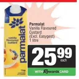 Spar PARMALAT VANILLA FLAVOURED CUSTARD offer