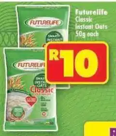 Shoprite Futurelife Classic Instant Oats 50g each offer